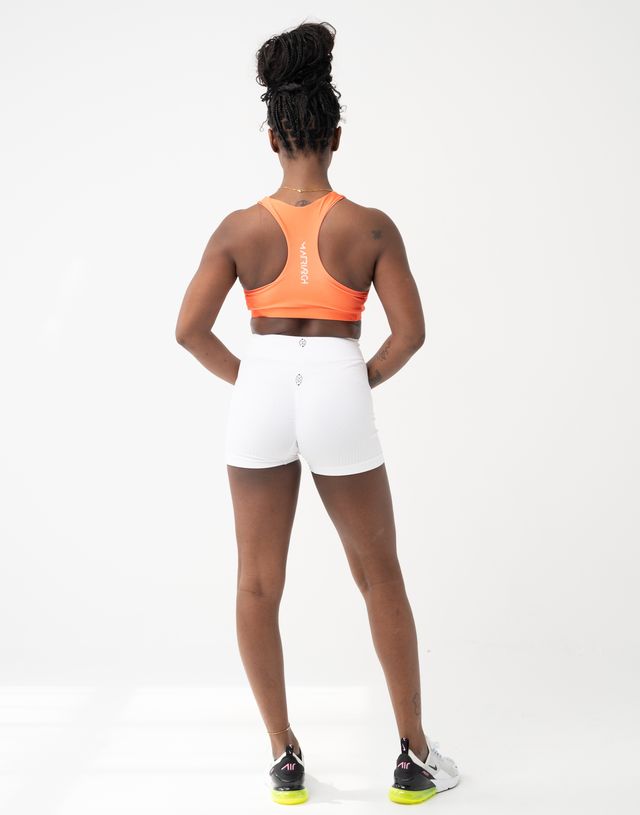 Flower of Life Sacral Orange Seamless Sports Bra